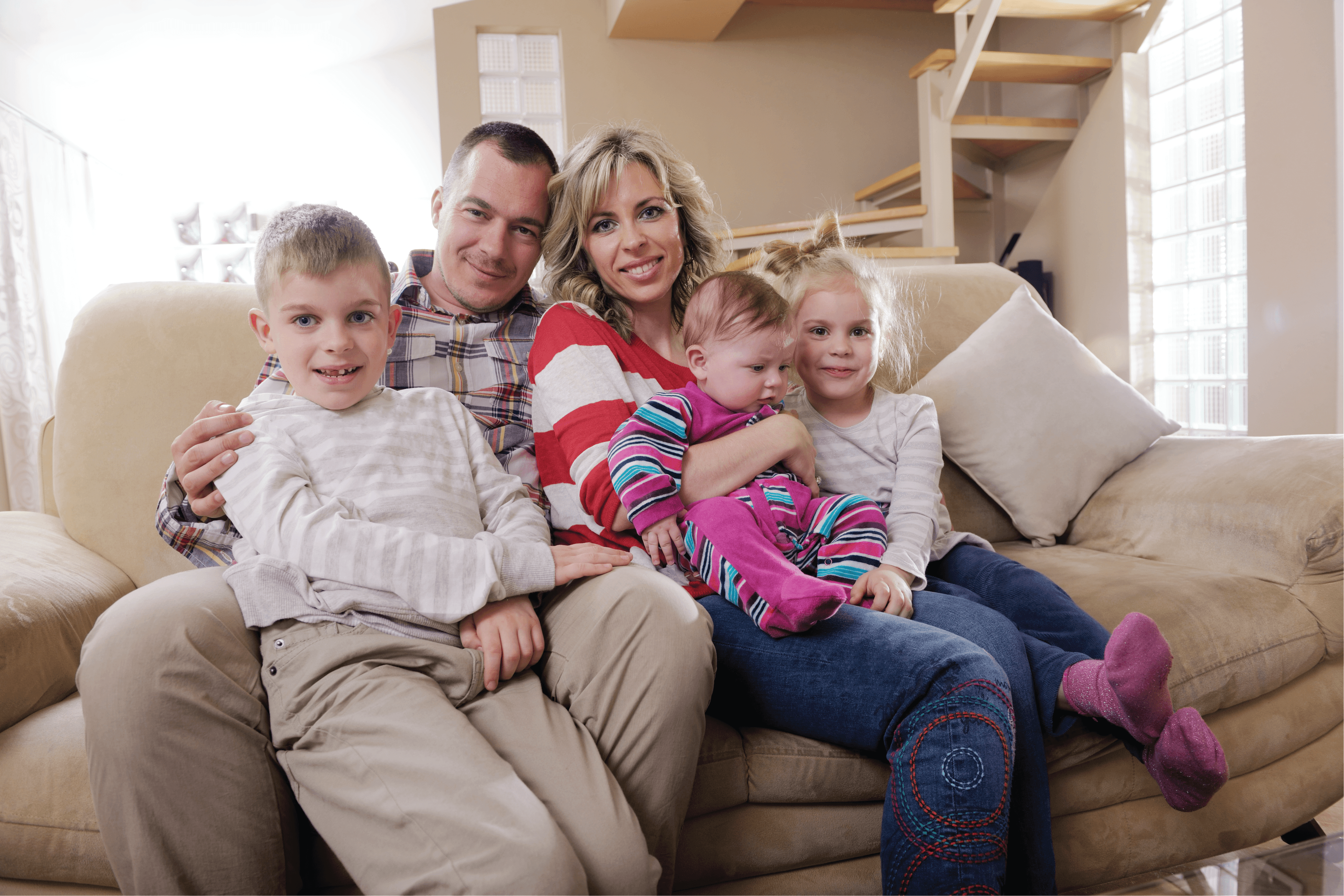 a family sitting together